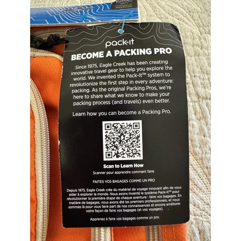 Eagle Creek Pack It Reveal 3 Piece Packing Cube Set XS, S, M NEW Sahara Mesh
